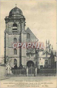 Postcard Old Orleans St Euverte's Church