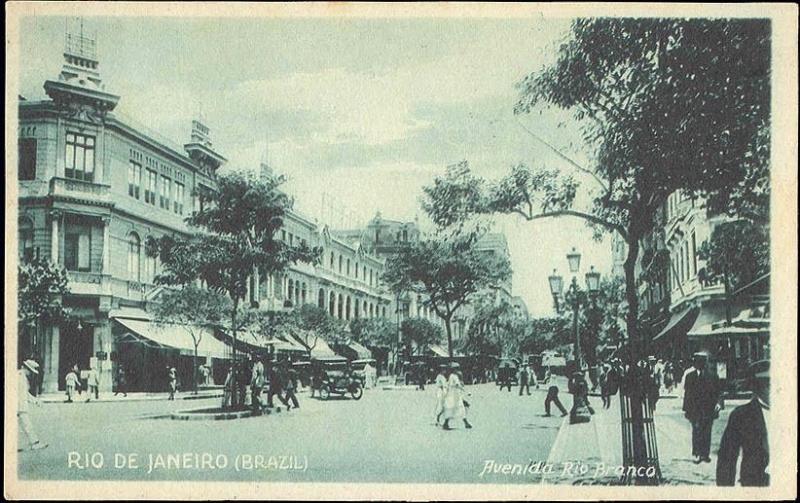 brazil, RIO DE JANEIRO, Avenida Rio Branco (1930s) 