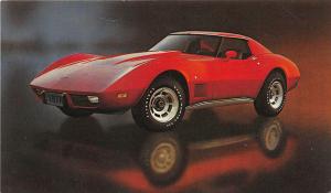 1977 Chevrolet Corvette Sport Coupe Original Advertising Postcard