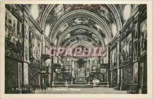  Vintage Postcard Malted St John Co Cathedral Valletta