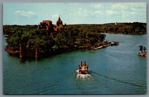 Postcard 1000 Islands NY c1969 Boldt Castle Heart Island Birds Eye