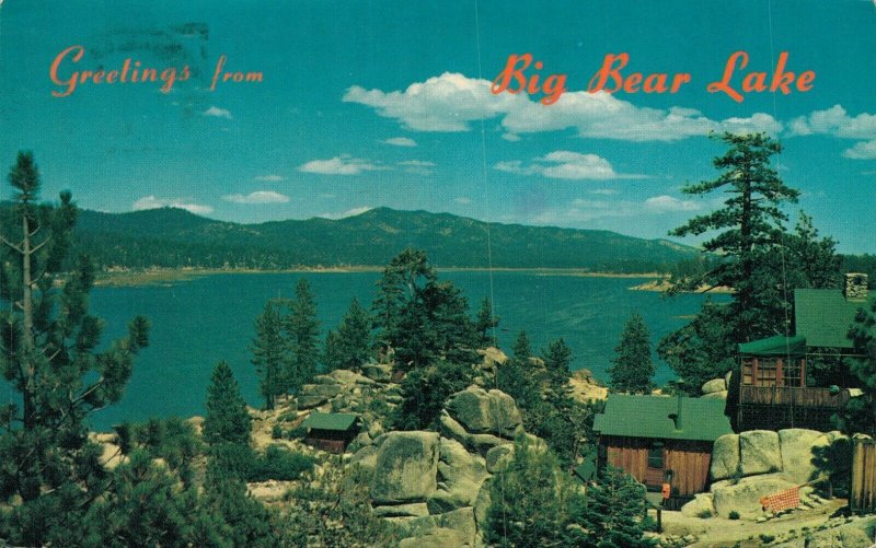 USA Big Bear Lake California San Bernardino Mountains Postcard 07.76