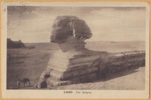 Cairo, Egypt - The Sphynx, Cairo Postcard Trust -  1924