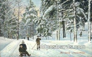 En Glad og velsignet julefest Snow Skiing 1911 light wear