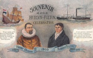 HUDSON FULTON EXPOSITION SHIP NEW YORK TO SWITZERLAND POSTCARD 1909