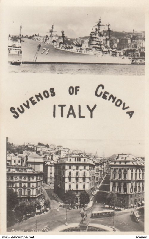 RP: GENOVA , Italy , 1930-40s ; U.S. Navy Ship