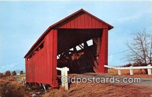 Illinois Covered Bridge Springfield, IL, USA Vintage Postcard