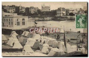 Old Postcard Royan Cote D & # 39Argent The Beach Villas has Pontaillac