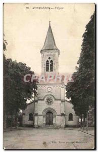 Old Postcard Montgeron L & # 39Eglise