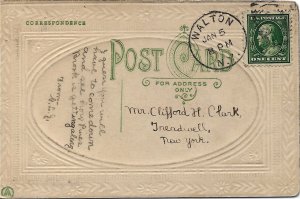 Romance - A Penny for your Thoughts - Embossed - c1908