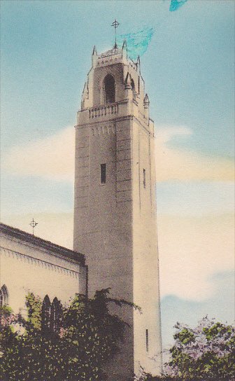 Chapel Tower Mount Saint Mary's College Los Angeles California Handcolor...