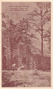 Roanoke Island North Carolina Fort Raleigh Chapel Vintage Postcard AA31427