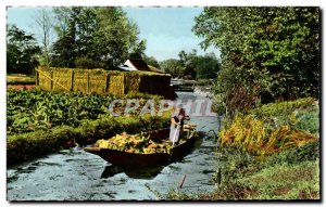 Old Postcard Amiens Somme Hortillonnages