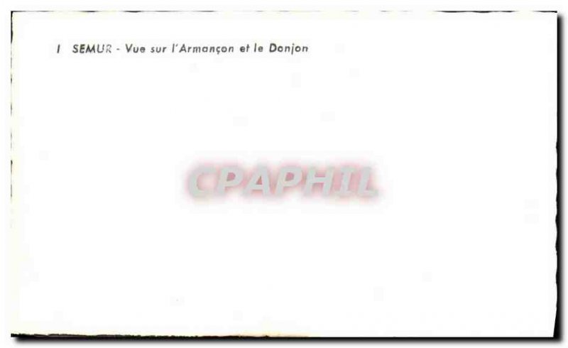 Old Postcard Semur View the Armancon and Dungeon