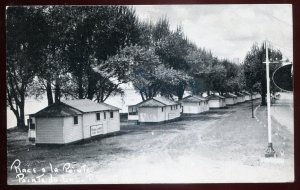 h2182 - POINTE DU LAC Quebec Postcard 1940s Point Beach Cabins