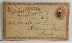 1873 Greencastle Pa First National Bank Receipt to Hagerstown Md Postcard Q2