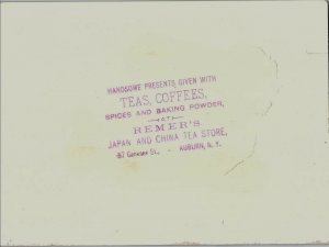 1880's Remer's Teas Coffees Henry W. Longfellow's Home Scene & Poem &K