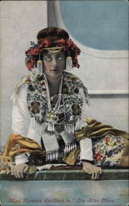 Actress Florence Smithson Indian Clothing Blue Moon Movie Star c1910 Postcard