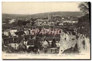 Old Postcard Chateau Thierry The City view of Old Castle