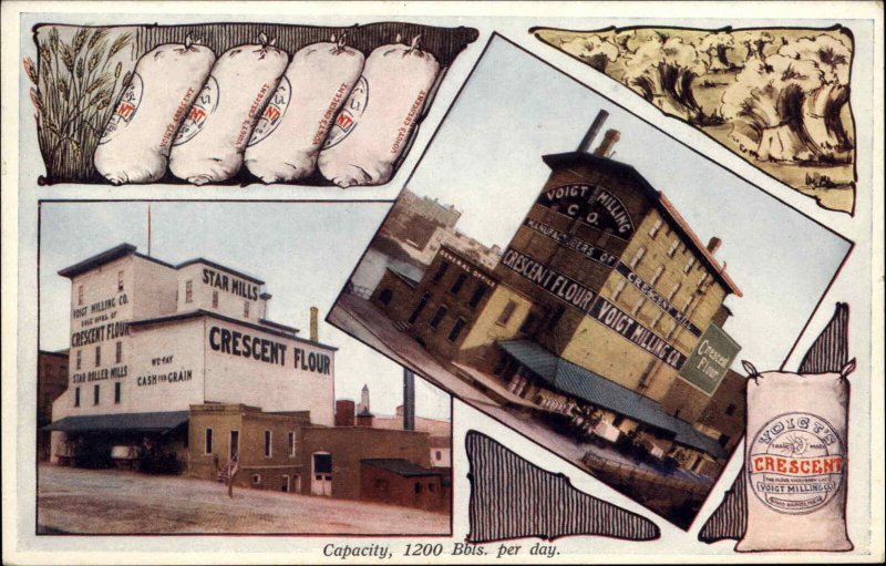 Grand Rapids MI Voigt Milling Co c1910 Postcard