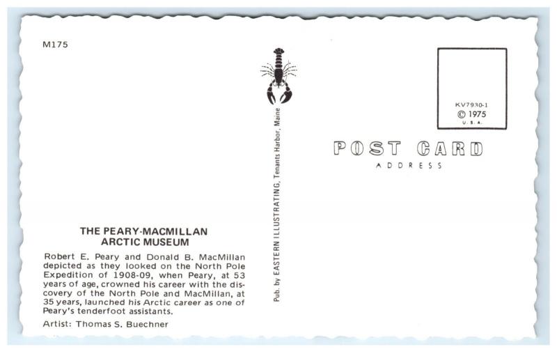 Postcard The Peary-MacMillan Arctic Museum, Maine A14