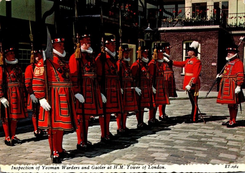 England London Tower Of London Inspection Of Yeoman Warders and Gaoler