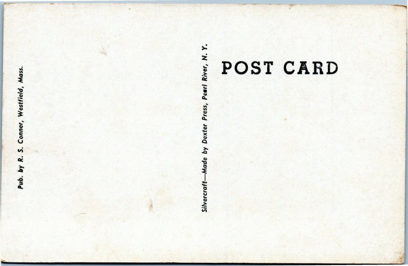 First Congregational Chruch, Blandford, Massachusetts postcard