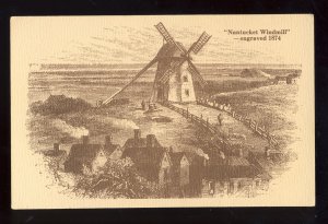 Nantucket, Massachusetts/MA Postcard, Nantucket Windmill, Cape Cod
