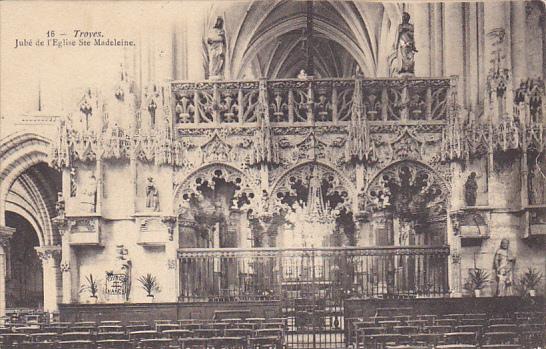 France Troyes Jube de l'Eglise Sainte Madeleine