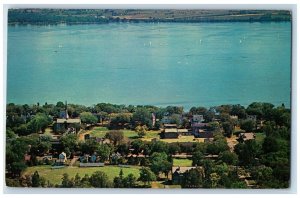 c1960 Hobart College Seneca Lake Queen Finger Lakes Geneva New York NY Postcard 