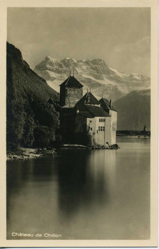 RPPC CHATEAU DE CHILLON VINTAGE REAL PHOTO POSTCARD FRANCE