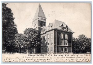 1906 Museum Building Ann Arbor Michigan MI Northfield MA Posted Postcard