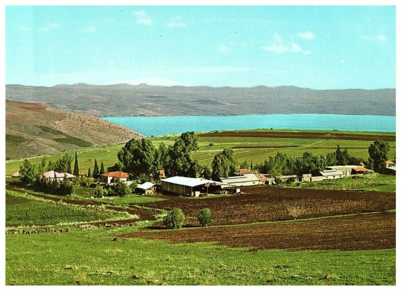 Lot 3 Vue De Lac Galilee & Supérieur Galiee & Kibutz Un Giv Israël Carte Postale