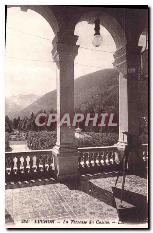 Old Postcard Luchon Terrace Casino