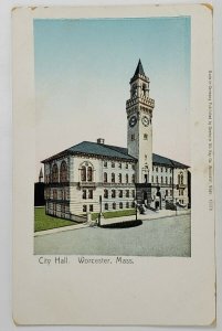 MA Copper Window City Hall Worcester Massachusetts Postcard S14