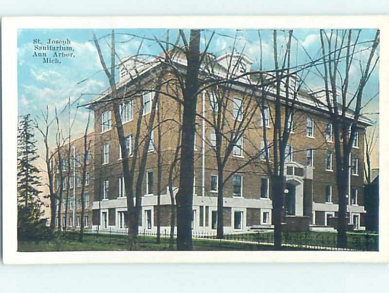 Unused W-Border HOSPITAL SCENE Ann Arbor Michigan MI J9695