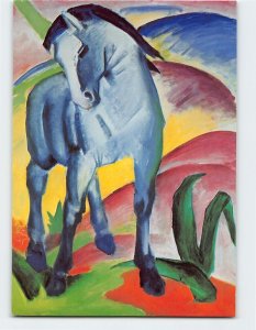 Postcard Blue horse I By Franz Marc, Städtische Galerie im Lenbachhaus, Germany