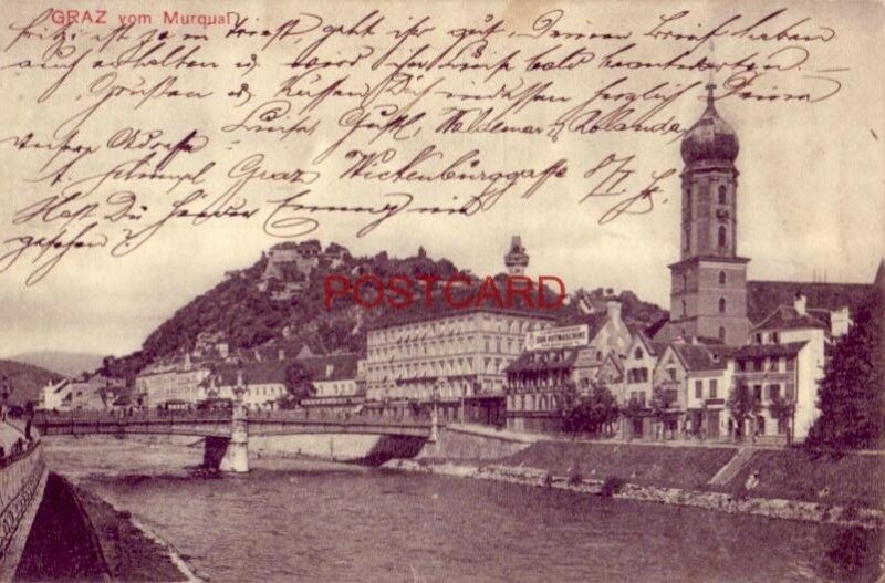 1911 GRAZ vom MURQUAL - AUSTRIA