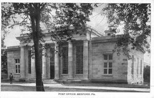 Bedford Pennsylvania Post Office Street View Antique Postcard K45885