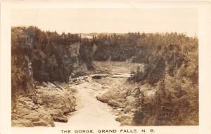 C32/ Grand Falls Canada New Brunswick Real Photo RPPC Postcard c40s The Gorge