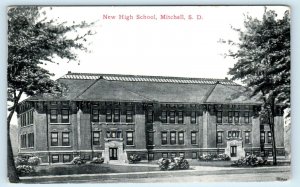 MITCHELL, South Dakota SD ~ New HIGH SCHOOL ca 1910s   Postcard