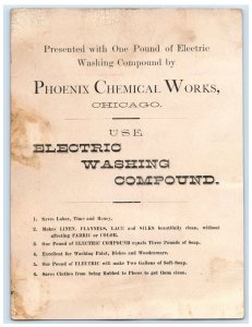 1880s Phoenix Chemical Works Electric Washing Compound Our Artist Cutter #5E