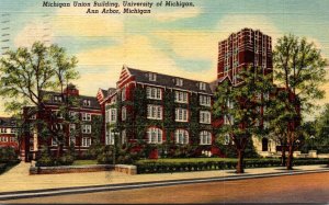 Michigan Ann Arbor Michigan Union Building University Of Michigan 1951 Curteich