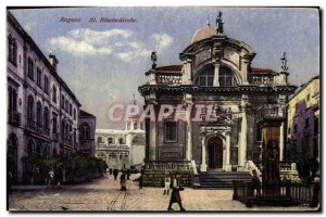 Postcard Old Ragusa St Blasiuskiche Croatia