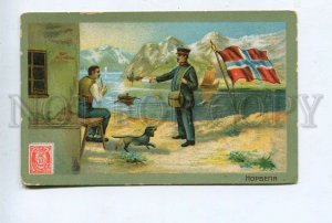 427905 RUSSIA Advertising Advertising philately of NORWAY stamps card