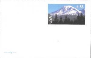 US Postcard Mint - Airmail. Mount Rainier, Washington.  Issued in 1999