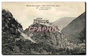 Old Postcard Route Des Alpes Chateau Queyras