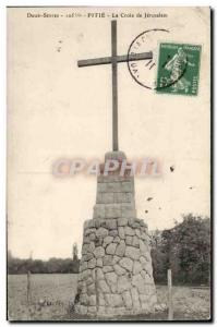 Pity Old Postcard The Cross of Jerusalem