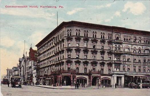 Commonwealth Hotel Harrisburg Pennsylvania 1911