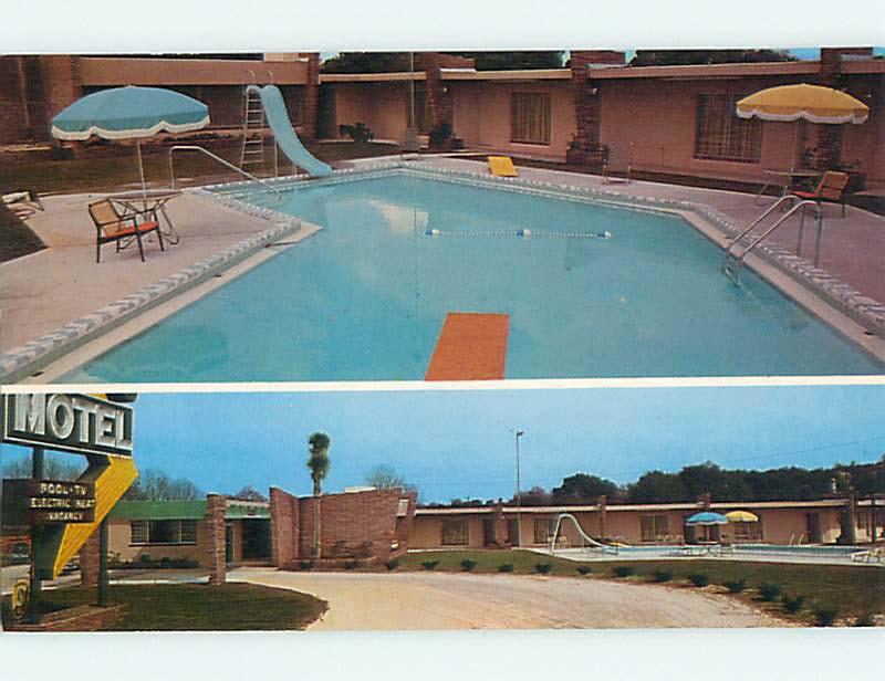 Unused Pre-1980 POOL & SUN-N-SAND MOTEL Perry Florida FL u5307-12